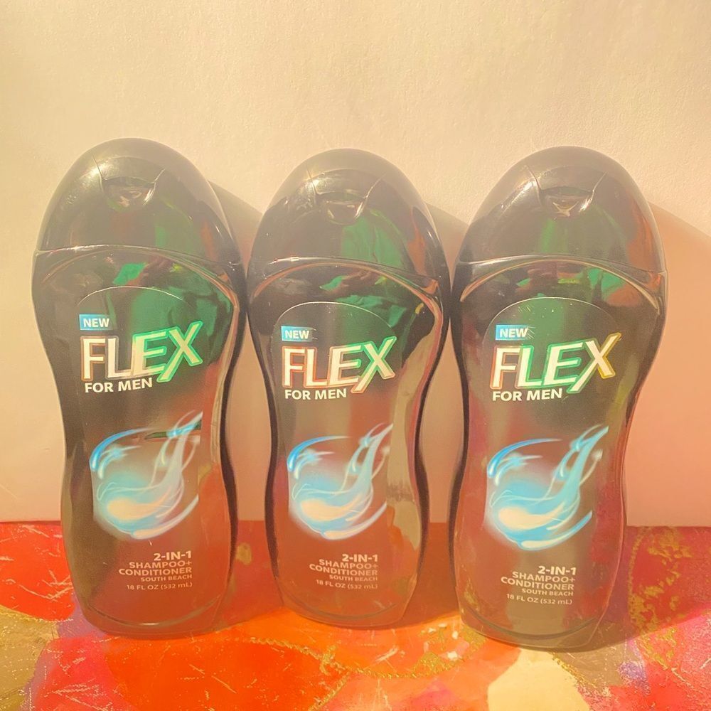 🛍️ (Lot Of 3)Flex Men's 2 in 1 South Beach
SHAMPOO + CONDITIONER 18 Oz Each💥